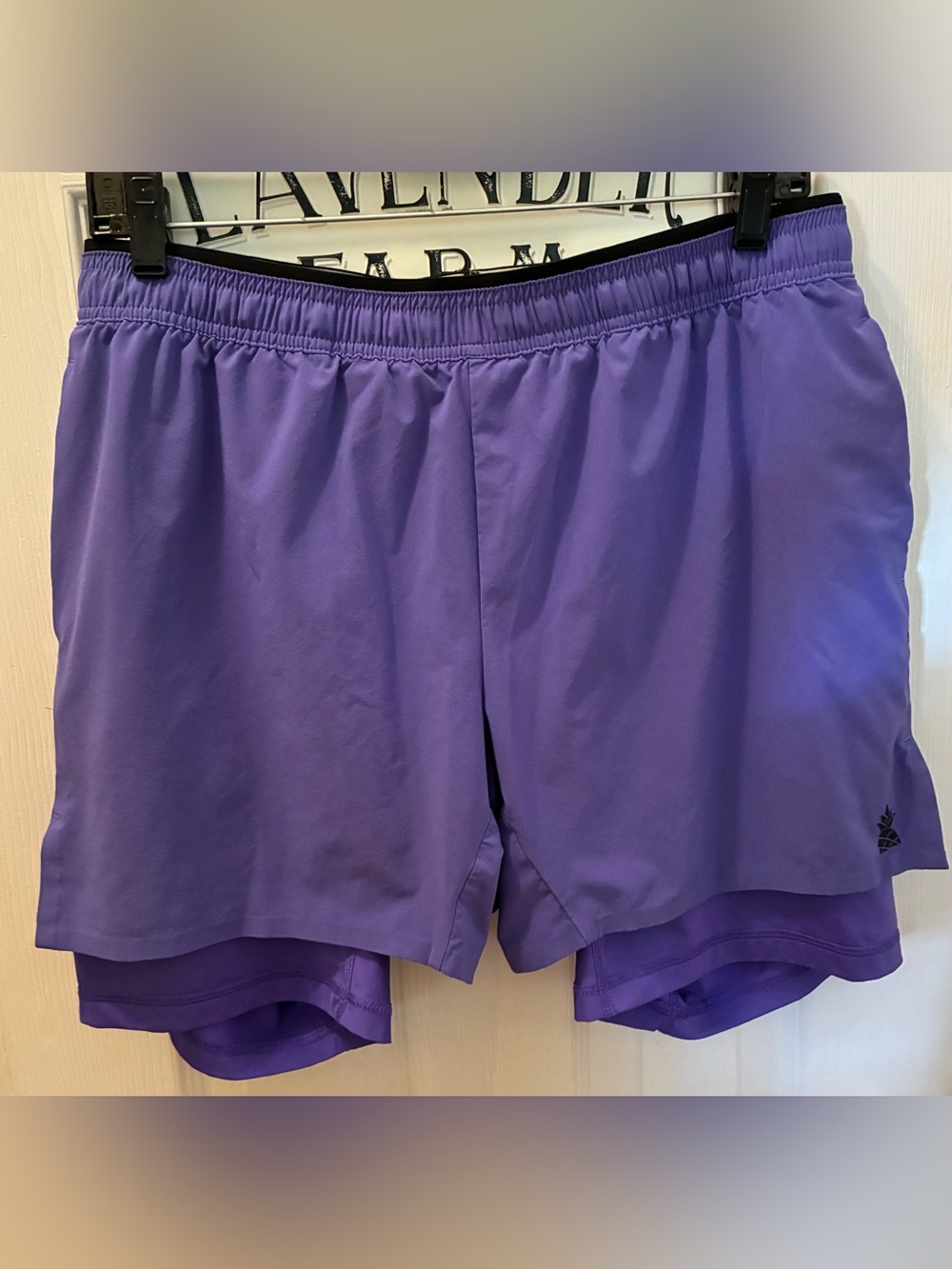 chubbies Navy Double-Layer Athletic Shorts